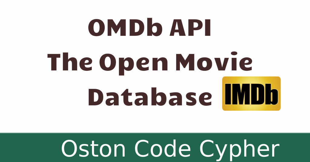 OMDb API - The Open Movie Database
